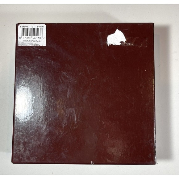 Coach Red Charm Dog Collar Leather XL 22” to 26” Studded Grommets #8848 Dust Bag - Picture 12 of 12